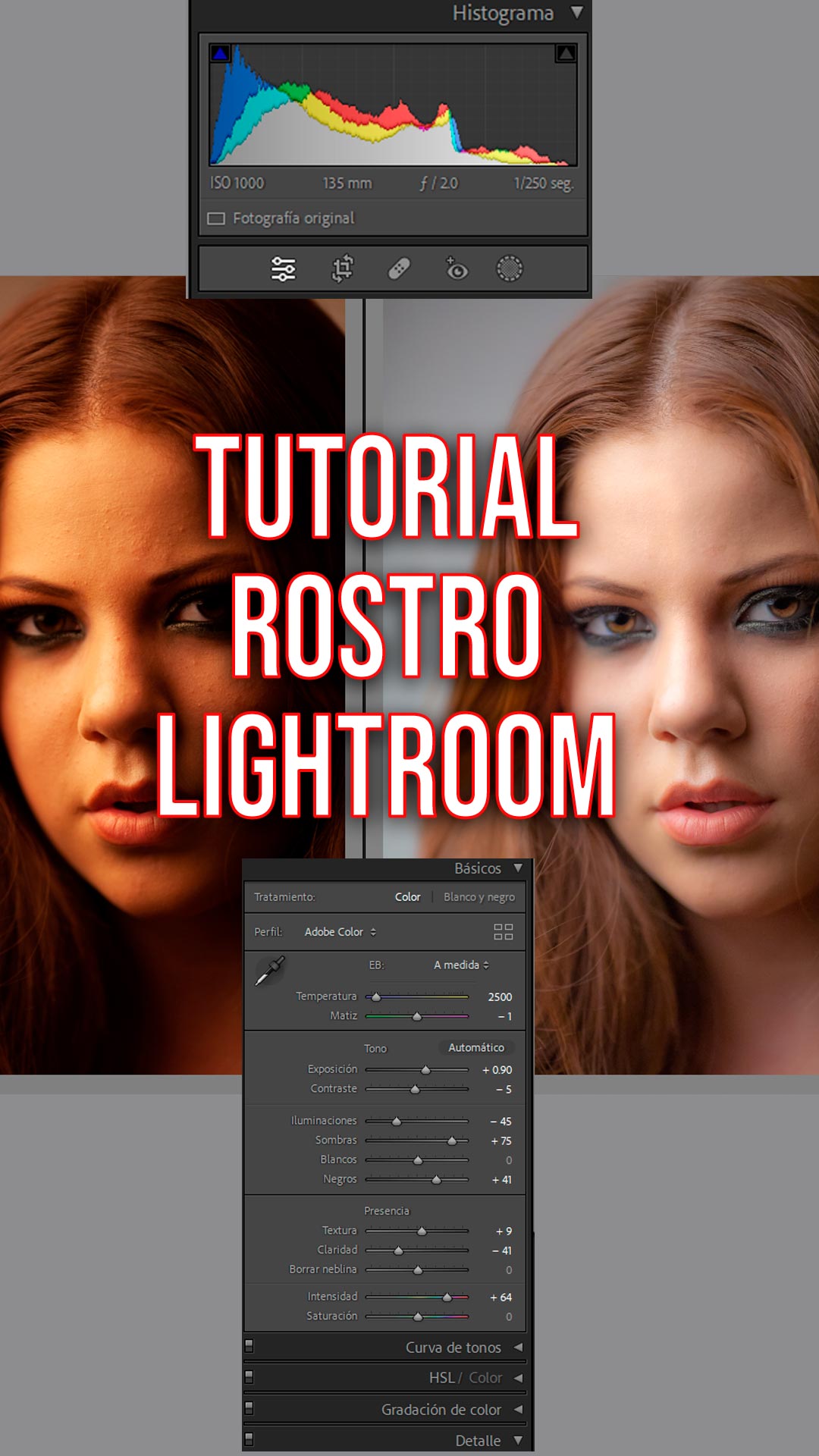 Tutorial piel lightroom